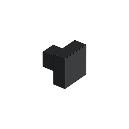 Deltana 1-1/4 Modern Square Cabinet Knob Black Finish KS125U19